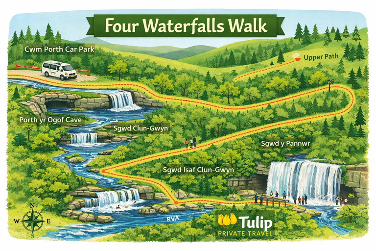Cardiff: Brecon Beacons, Castle, and Waterfalls Day Trip
