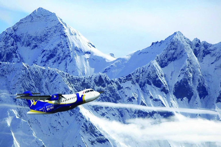 Mt. Everest-Flug, um den Himalaya aus der Ebene zu sehen
