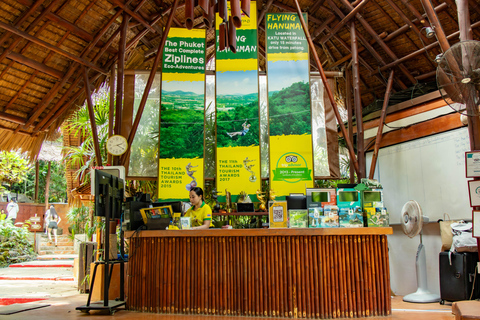 Phuket: Flying Hanuman Zipline Adventure SD4: Epic Adventure with Elephant Jungle