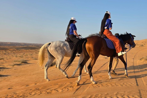 Muscat: Desert Safari, Quadbike, Horse Ride & Sunset Tour