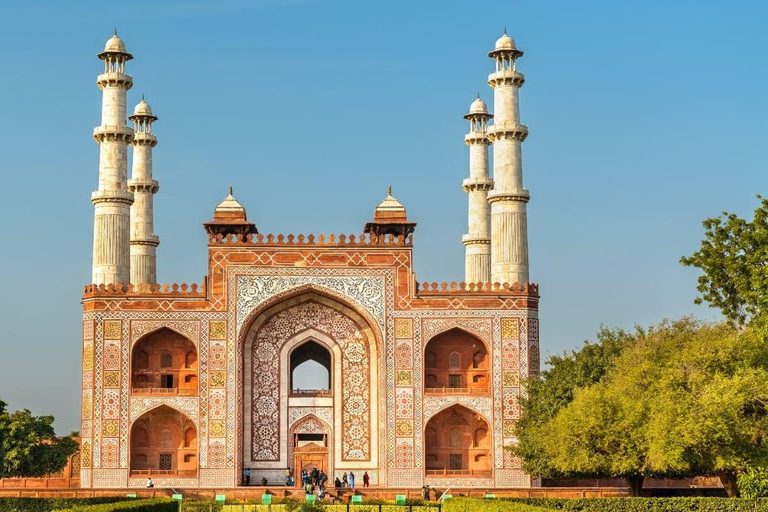 From New Delhi: Agra and Jaipur Tour with Transfers From Delhi: Mughal & Rajput Culture Journey with Entry Fees