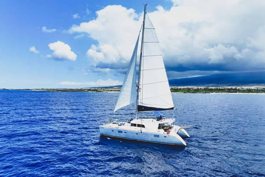 Big Island: Luxus-Katamaranfahrt entlang der Kona-Küste. Foto: GetYourGuide