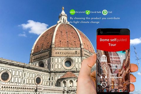 Firenze: Ingresso della cattedrale con cupola e campanileBiglietti di ingresso con 2 audioguide basate su App