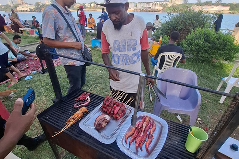 Mombasa: Mkupe Creek Sunset Boat Tour with Fishing