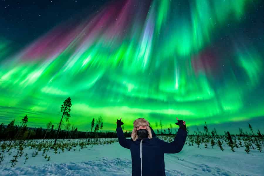 Nordlichter-Tour in Rovaniemi – 100 % garantiert, Fotos, kleine Gruppe. Foto: GetYourGuide
