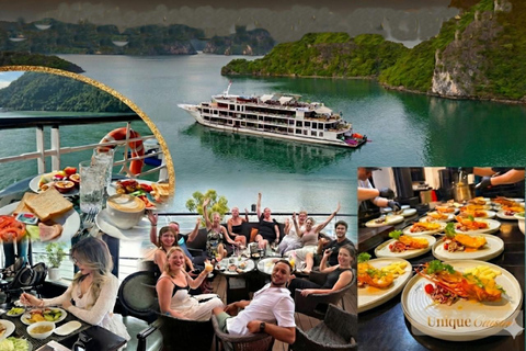 Luxury Halong 2-Day 5 Star Cruise: Balcony, Bathtub Room Junior Suite with private balcony - 1st floor