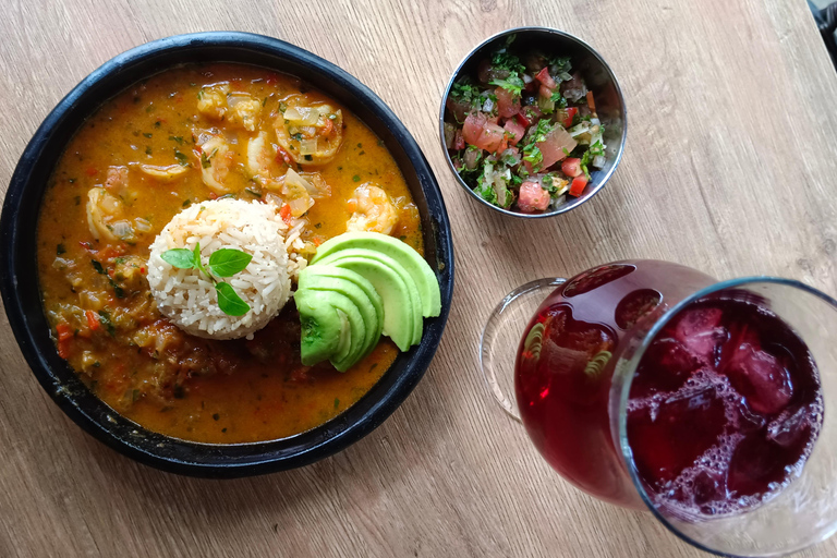 Aula de culinária tradicional colombiana do Pacífico