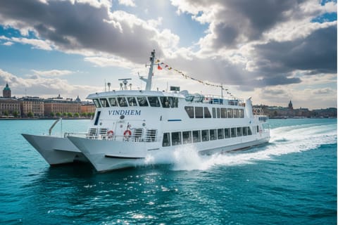 Geführte Tour durch den Stockholmer Schärengarten auf einem historischen Schiff mit Fika