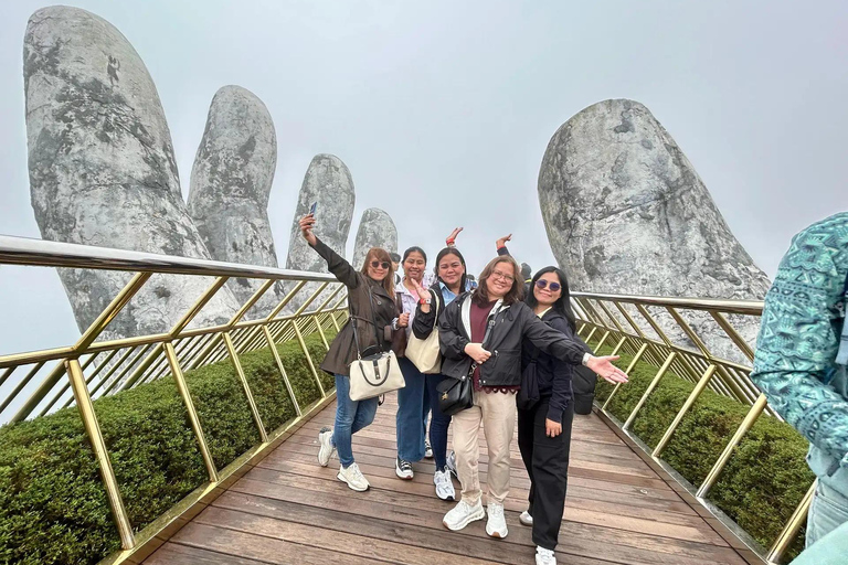 Da Nang: Golden Bridge Sunset Adventure with Buffet Dinner Private Golden Bridge Sunset & Ba Na Hills Experience