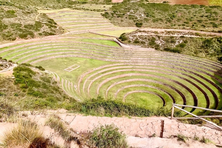 Cuzco: terrazas Moray, salinas Maras y tejedores ChincheroTour en grupo solo con recogida en el hotel