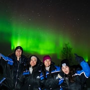 Depuis Rovaniemi : à la poursuite des aurores boréales - garantie à 100 % et photos