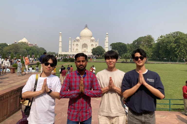 From Delhi: Taj Mahal and Agra Day Trip by Gatimaan Express Tour From Agra with Private Car, Driver & Expert Tour Guide