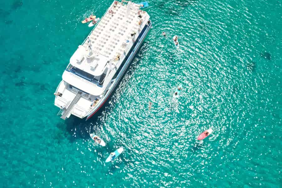 Formentera: Bootstour mit Schnorcheln und Mittagessen. Foto: GetYourGuide Formentera: Bootstour mit Schnorcheln und Mittagessen. Foto: GetYourGuide