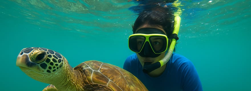 Mirissa : plongée avec tuba et tortues