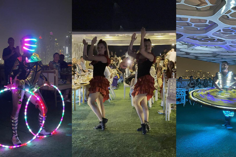 Dubai: Cruzeiro Rose Royale NYE com jantar e fogo de artifícioAssentos no convés principal
