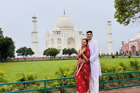 From Agra: Taj Mahal Tour w/ Elephant Conservation Tour with Driver and Guide Only