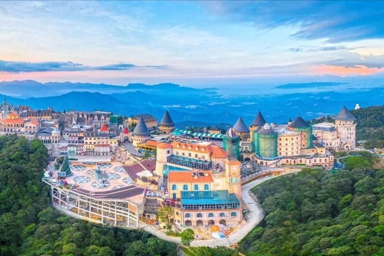 Ba Na Hill With Golden Hand Bridge