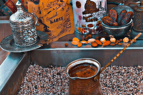 Capadocia: taller de café local preparado en arena