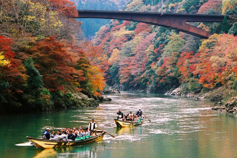 Osaka: Kyoto & Nara Private Tour with River Cruise