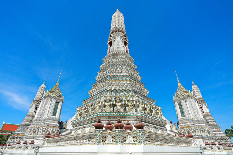 Bangkok: Grand Palace, Wat Pho, Wat Arun Sacred & Local Tour Tha Maharaj