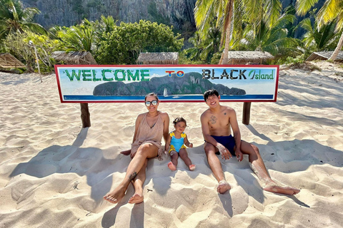 From Coron: Calauit Safari & Black Island Tour with Lunch