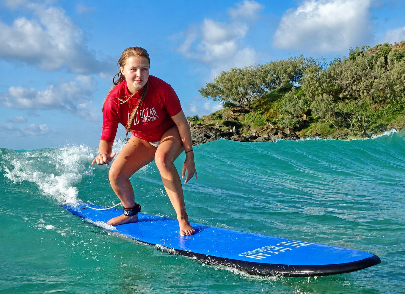 Rainbow Beach: 4WD Beach Drive Adventure og surf-lektion