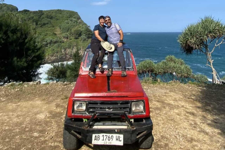 Sunrise at Nglanggeran Volcano, Jomblang Cave & Timang Tour