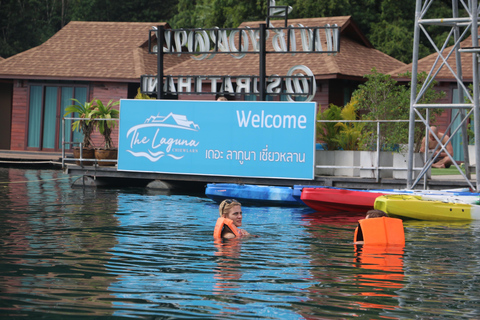 Khao Lak: Tour del lago e del fiume di Khao Sok con rafting in bambù