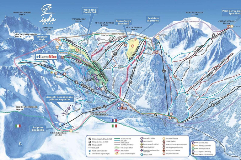 Desde Cannes o Niza: Excursión de un día a esquiar en los Alpes