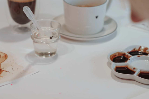 Leipzig: Coffee Painting Workshop with Framed Artwork