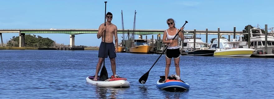 Tybee Island : excursion en paddleboard avec étirements de yoga en option