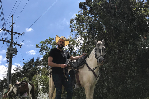 Horseback riding through the mountains of Medellín