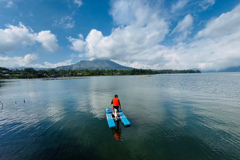 Bali/Mount Batur: Guided Lake Batur Water Bike Experience Guided Water Bike Experience with Meeting Point