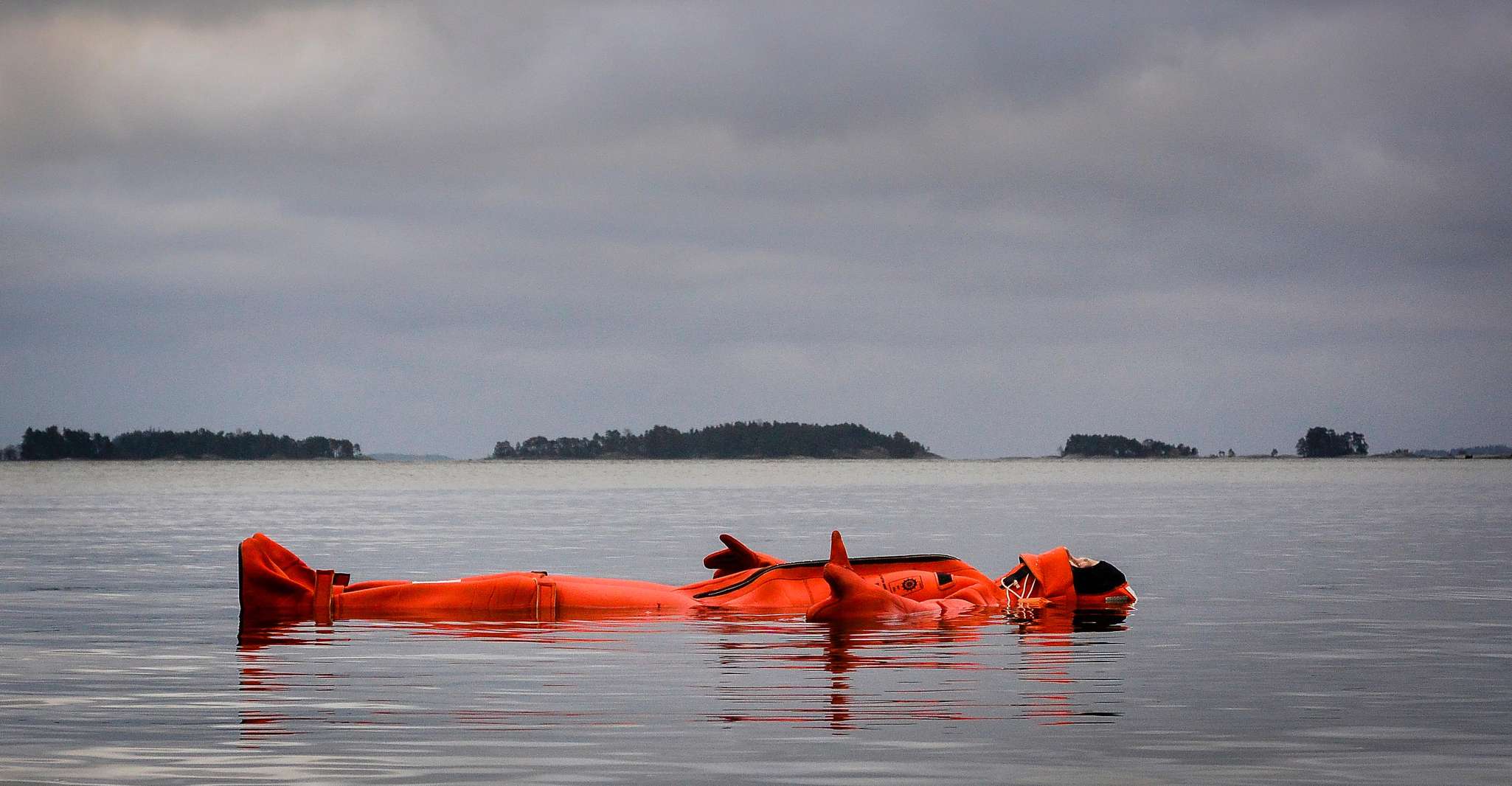Helsinki: Floating Experience in a Survival Suit