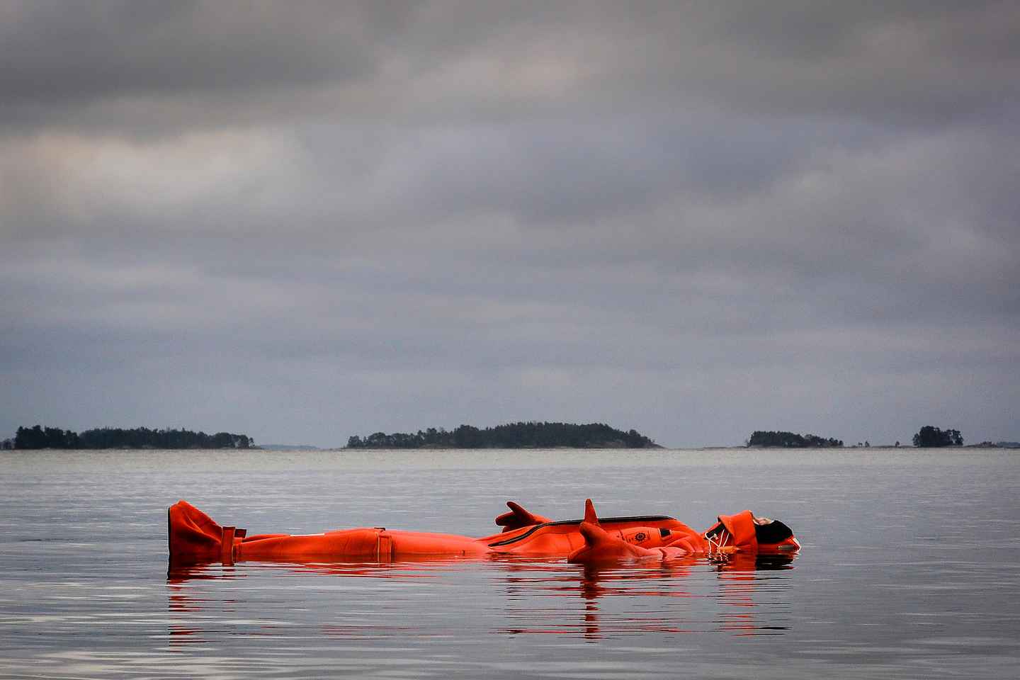 Helsinki: Floating Experience in a Survival Suit
