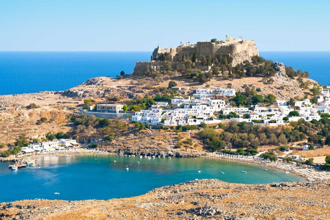 From Rhodes: Bus Tour to Lindos and the Seven Springs