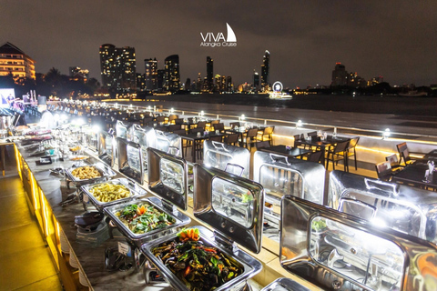 Bangkok: Viva Alangka Chao Phraya Cena en CruceroPrograma de Cruceros al Atardecer en el Muelle 4 de ICONSIAM