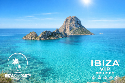 ibiza: 3 Islands—1 Day VIP Boat Formentera & EsVedra Sunset PREMIUM TICKET with 5.5h Premium Open Bar, Lunch & Dinner