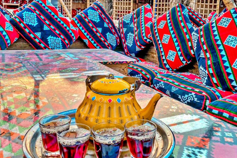 From Cairo: Desert night, Bedouin dinner, coffee & show