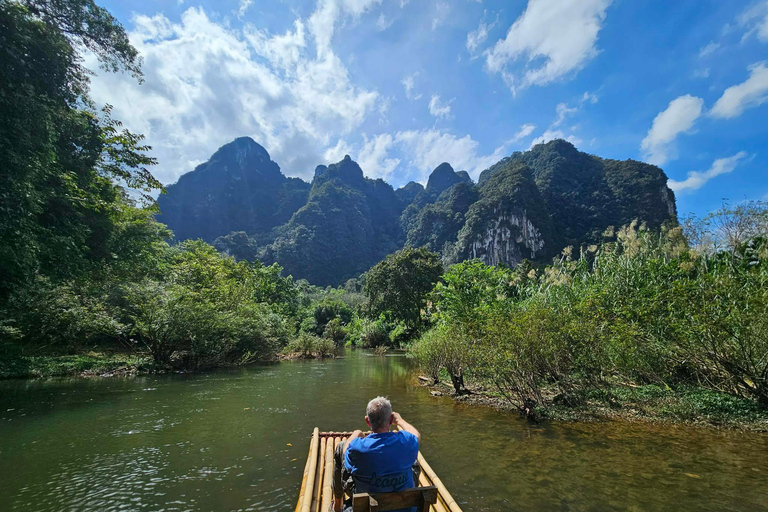From Khao Lak: Bamboo Rafting & Jungle Trekking in Khao Sok Bamboo Rafting and Ethical Elephant Experience