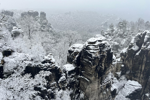 From Dresden: Winter Hike to Bohemian and Saxon Switzerland