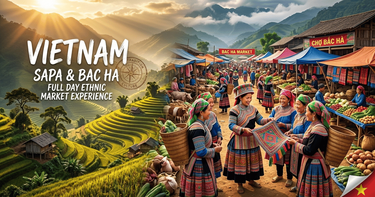Sapa: Bac Ha Market, Ban Pho Culture & Border Gate Day Tour