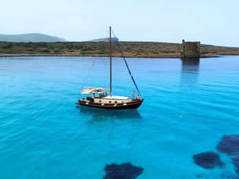 From Stintino: wooden boat excursion to Asinara Island