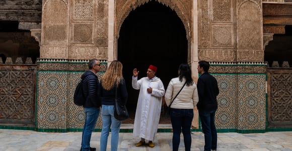 Fes: Al Attarine Madrasa, Al Qarawiyyin & Tannery, Tea Break