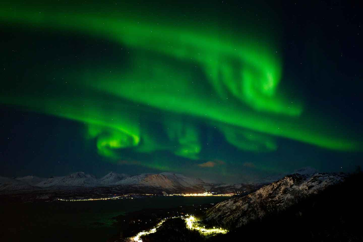 Narvik: Snowshoeing under the Arctic Lights