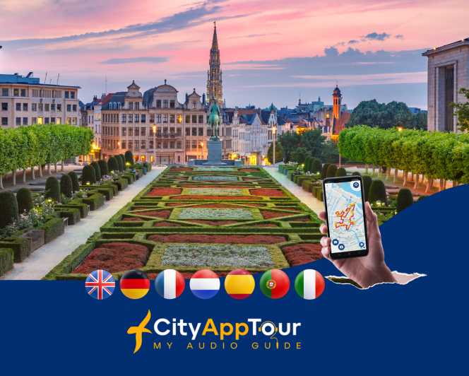 Bruxelles: Tour guidato a piedi con audioguida sull'App