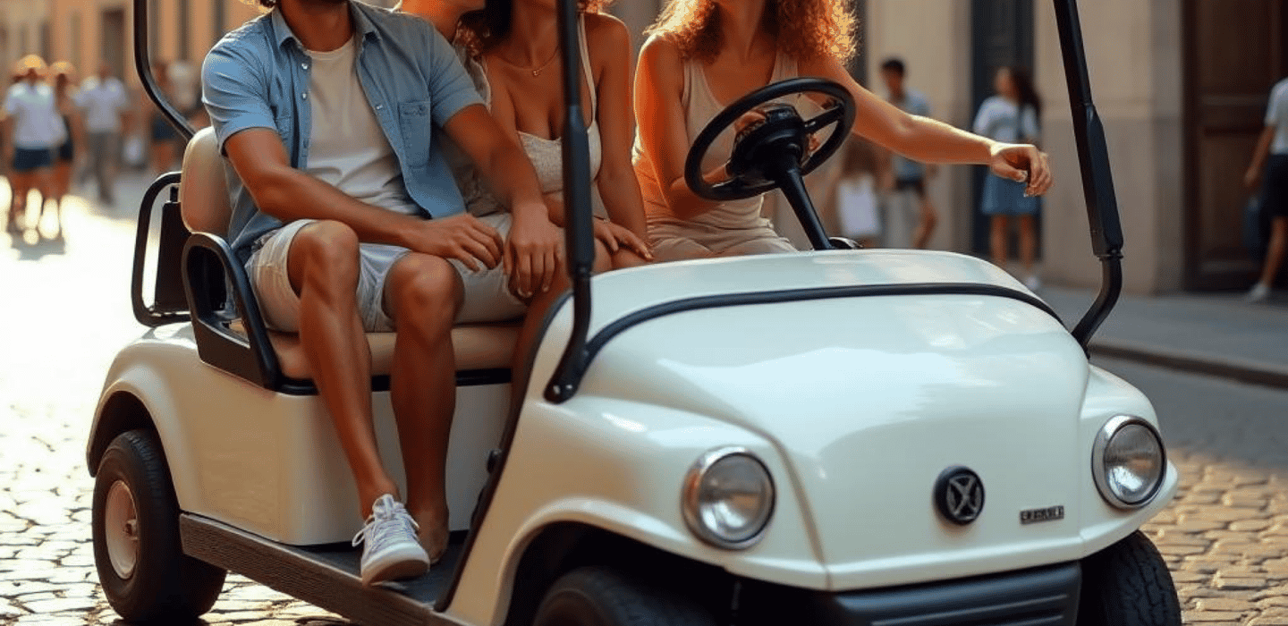Rom: Geführte Golfcart-Tour mit Abholung