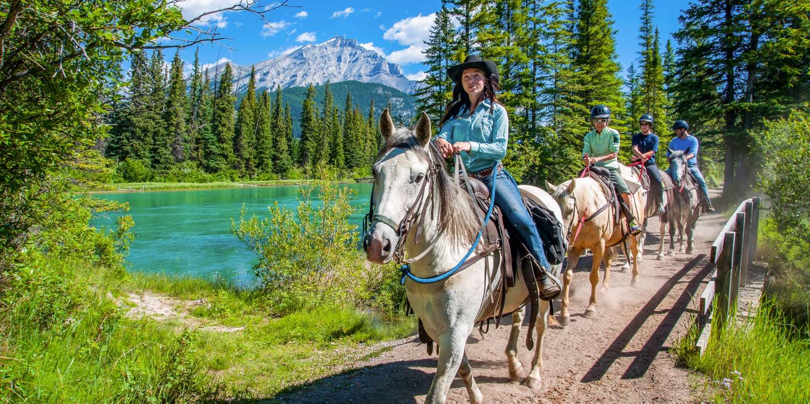 Parc national de Banff : balade à cheval le long de la Bow