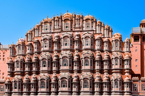 Jednodniowa wycieczka do Jaipur z Delhi drogą ekspresowąPrywatny samochód z kierowcą, przewodnikiem i biletami wstępu do zabytków