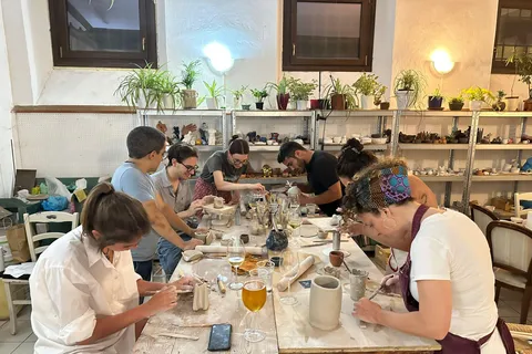 Wine and Pottery Workshop at Smart Lab Verona